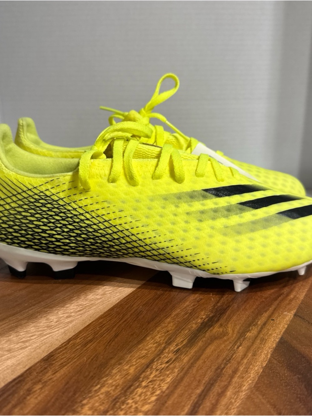 Adidas X Ghosted.3 Firm Ground FW6948 Bright Yellow Soccer Cleats Men's Size 6.5